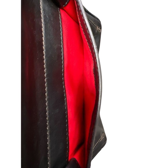 Dooney Bourke Florentine Leather Tassel Crossbody Shoulder Bag Black - Picture 6 of 10